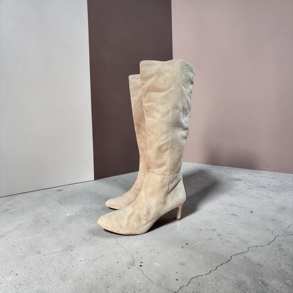 Sam Edelman Tan Suede Knee High Boots US Size 6.5